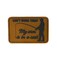 Funny Fishing Leatherette Patch, “Can’t Work Today – My Arm Is in a Cast”, Iron-On Patch, 2 inch x 3 inch